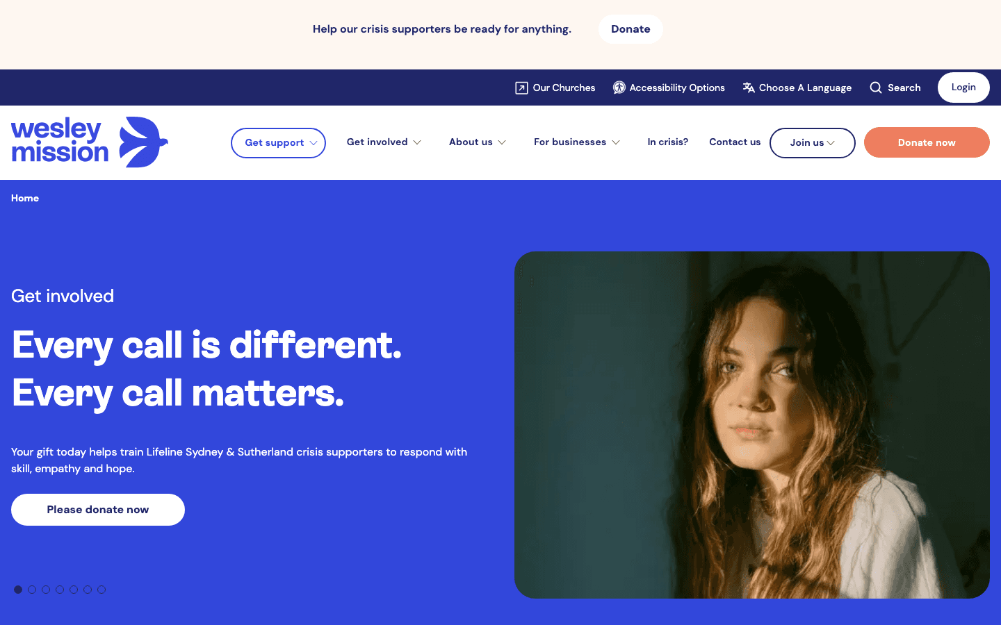 Wesley Mission Australia website